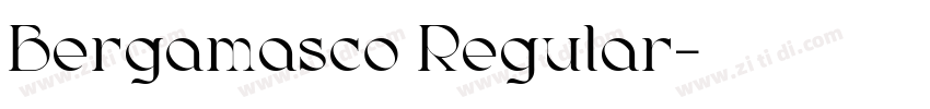 Bergamasco Regular字体转换